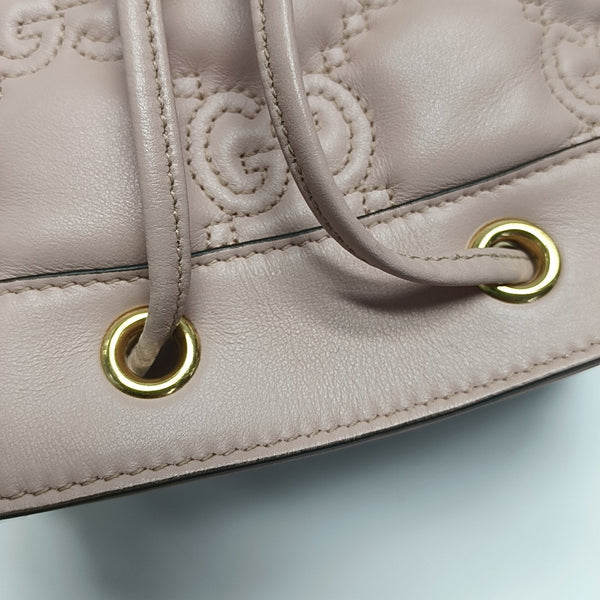 Monogram Calfskin Shoulder Bag Pink