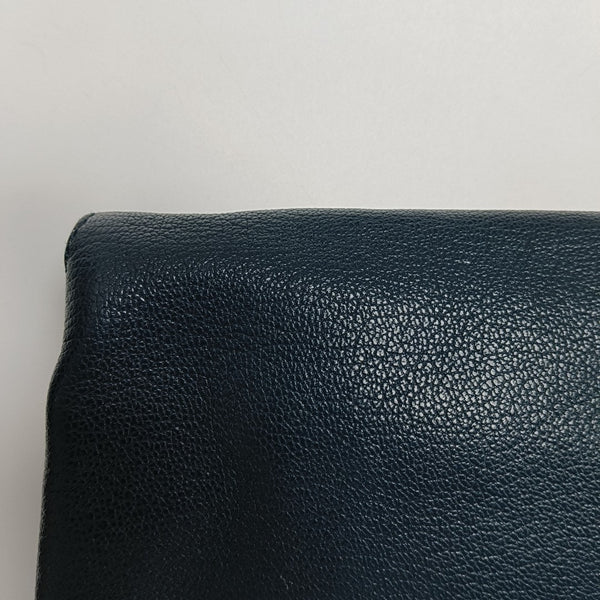 Authenticated pre-owned  Classic Metallic Edge City Calfskin Blue - Clutch at Looply