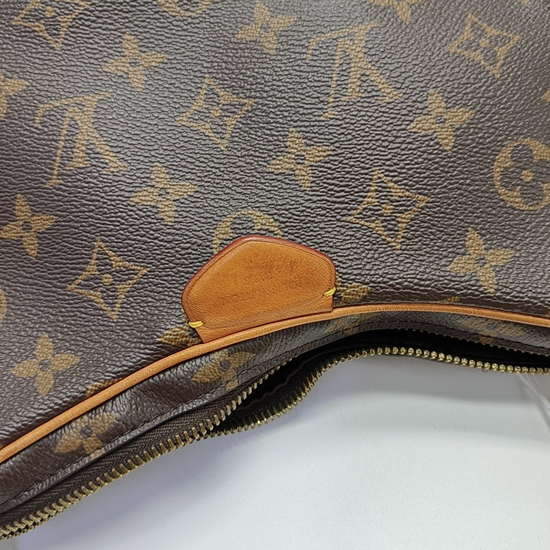 CROISSANT Monogram Coated Canvas Brown