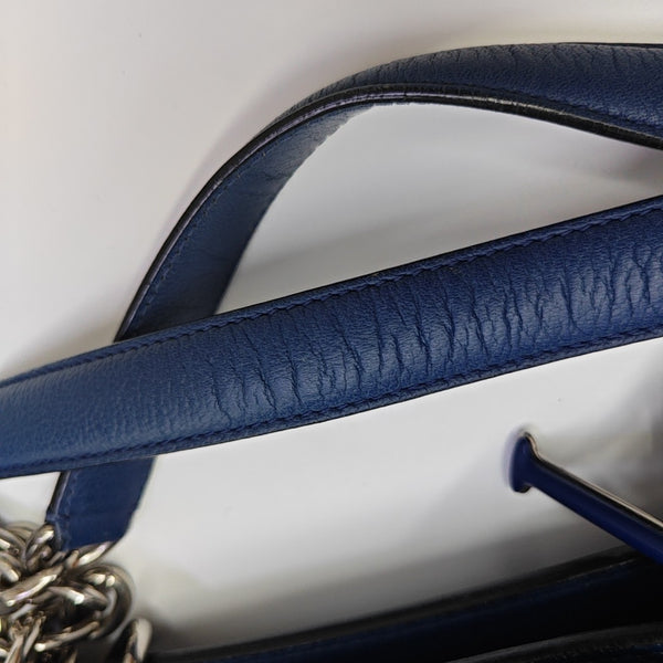 Nwts Ultra Med Cannage Calfskin Blue