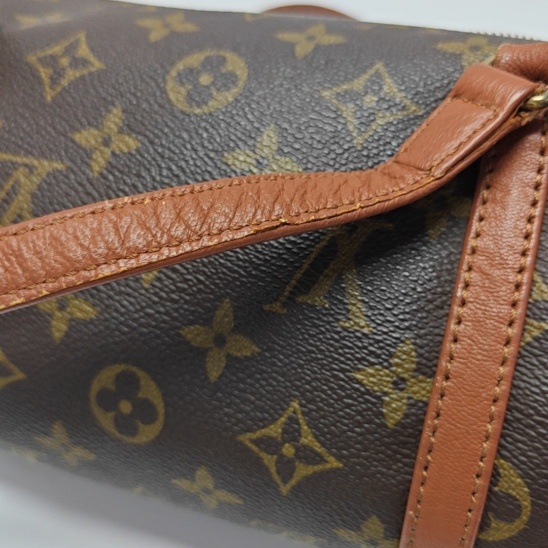 PAPILLON 30 Monogram Coated Canvas Brown