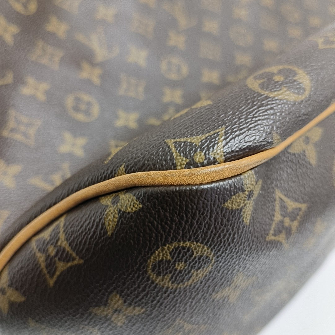 Monogram Coated Canvas Shoulder Bag Brown