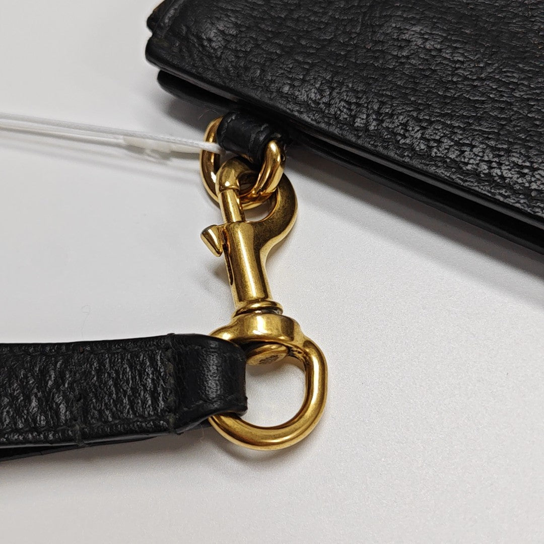 Bee Web Calfskin Black