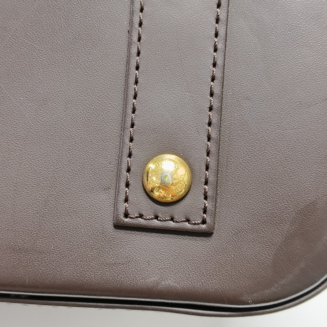 ALMA BB Damier Ebene Coated Canvas Brown