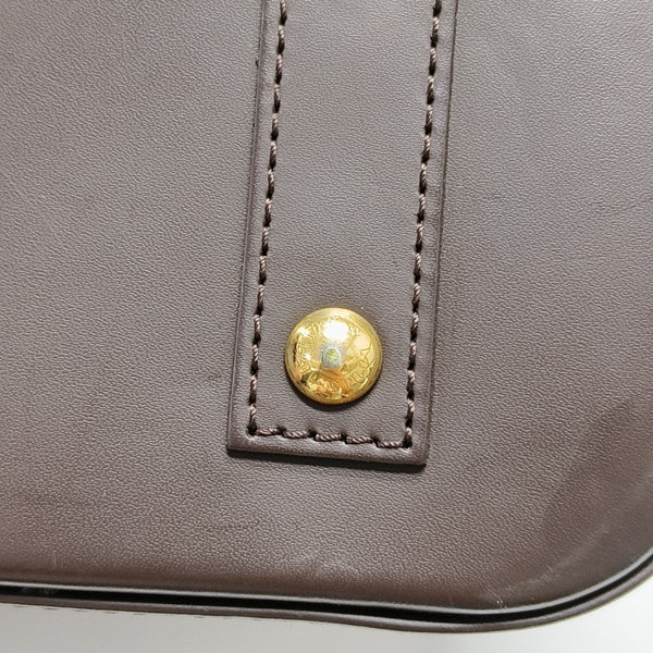 ALMA BB Damier Ebene Coated Canvas Brown