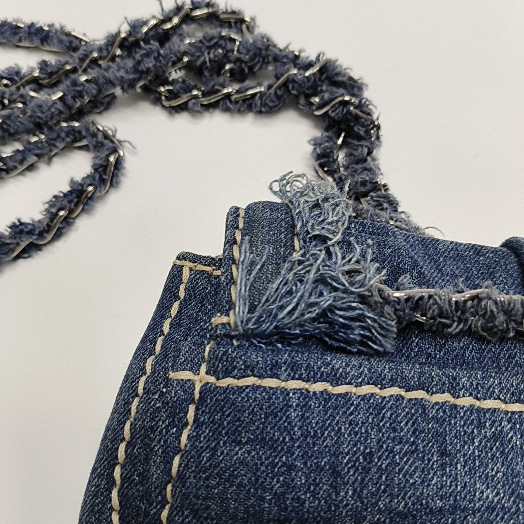 Denim Shoulder Bag Blue