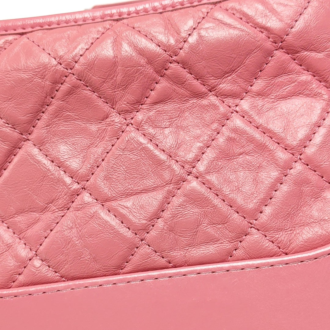 GABRIELLE Small Quilted Calfskin Red