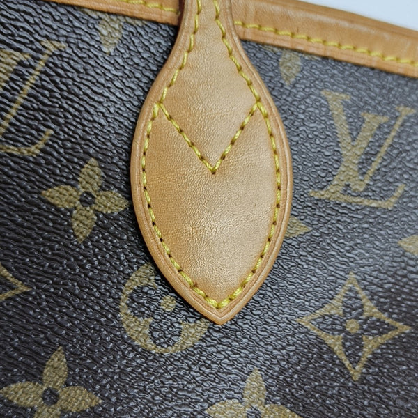 NEVERFULL MM Monogram Coated Canvas Brown