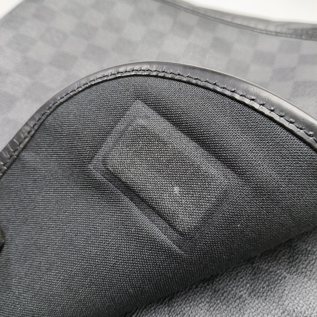 DANIEL Damier Graphite Coated Canvas Gray