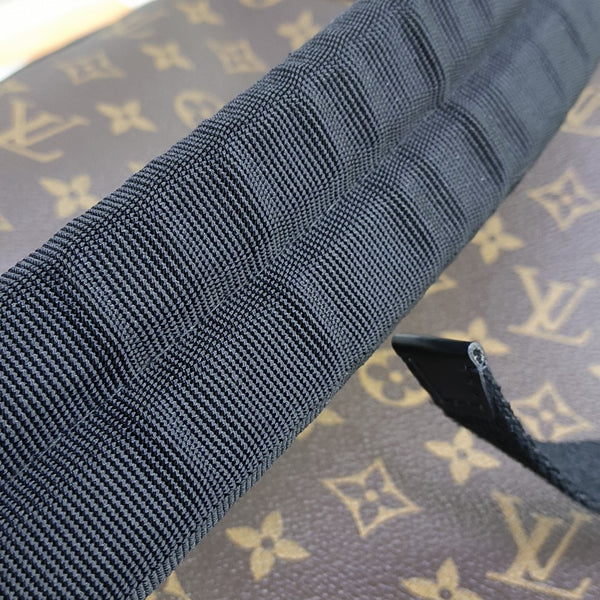 JOSH Monogram Coated Canvas Brown