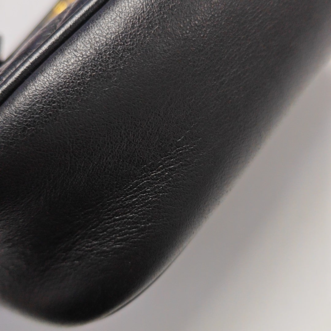 GG Marmont Mini Quilted Calfskin Black