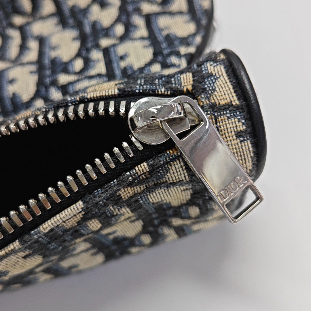 Saddle Medium Oblique Canvas Beige