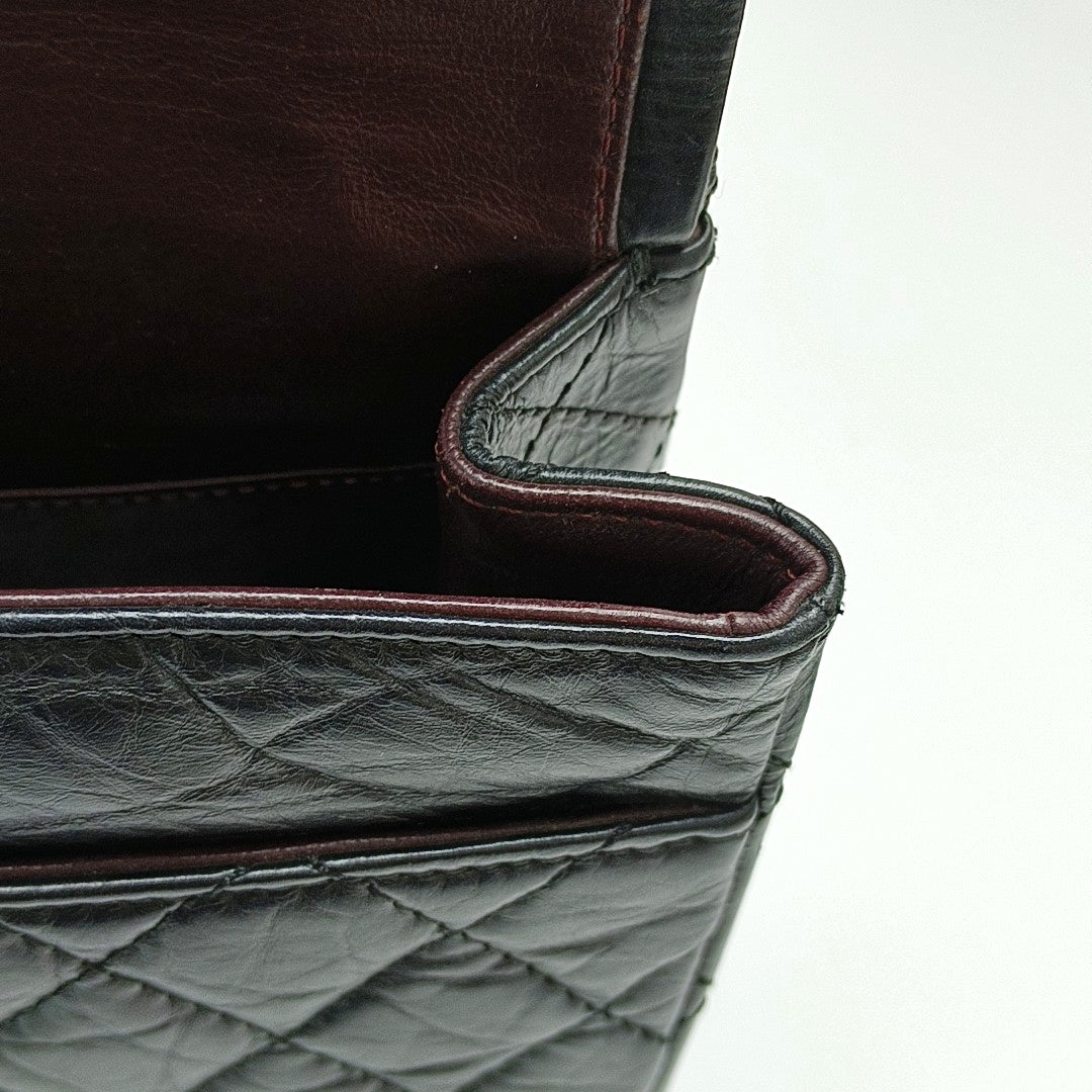Authenticated pre-owned  2.55 227 (jumbo) Quilted Calfskin Black - Shoulder Bag at Looply