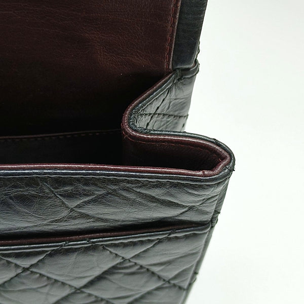 Authenticated pre-owned  2.55 227 (jumbo) Quilted Calfskin Black - Shoulder Bag at Looply