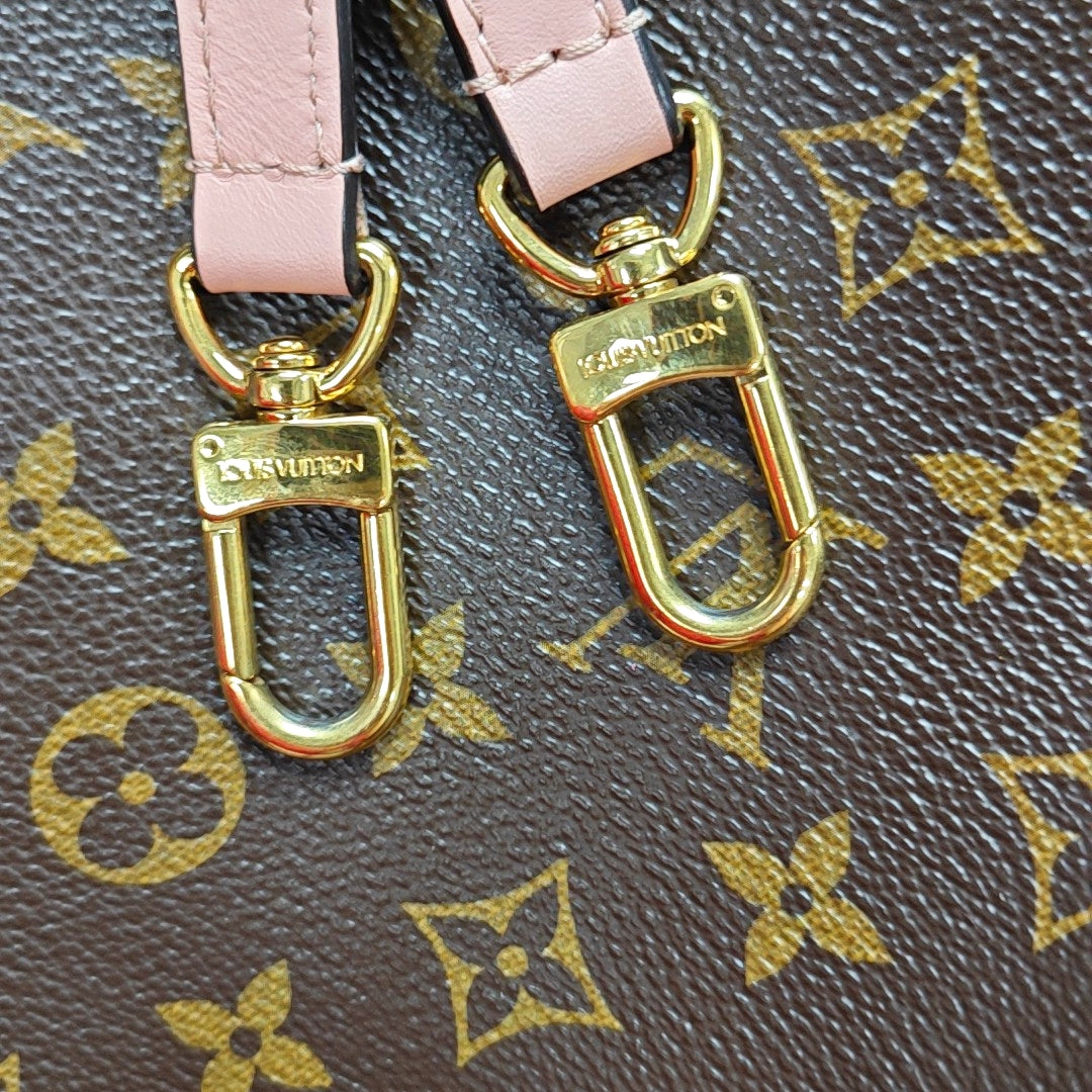 NÉONOÉ MM Monogram Coated Canvas Brown