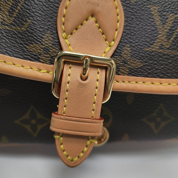 DIANE Nano Monogram Coated Canvas Brown