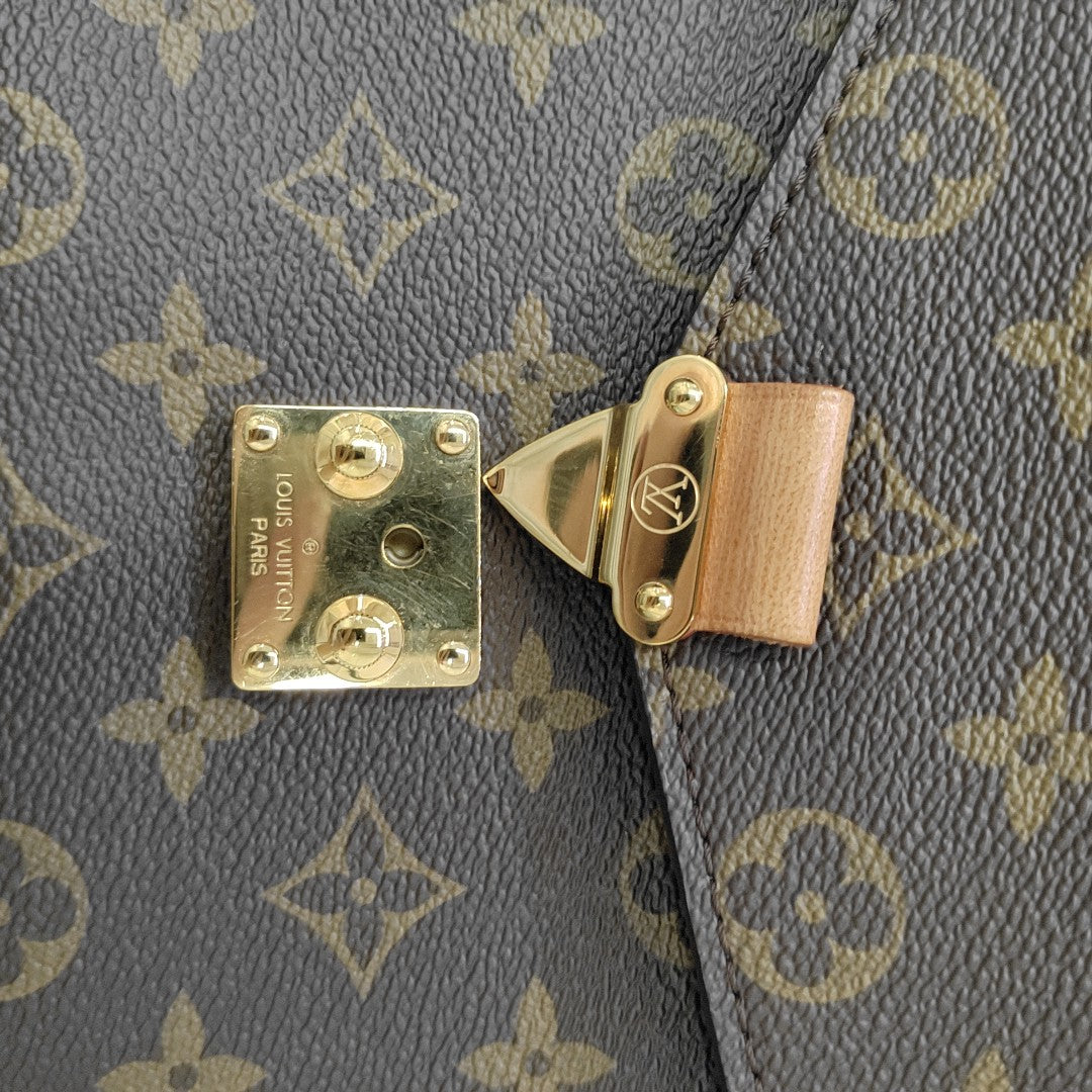 MÉTIS MM Monogram Coated Canvas Brown