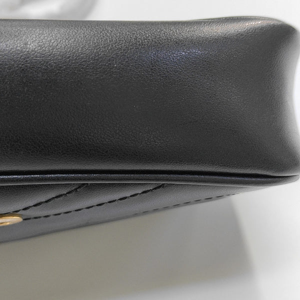 GG Marmont Mini Quilted Calfskin Black