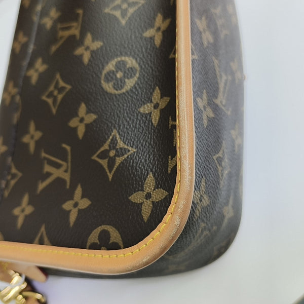 DIANE Monogram Coated Canvas Brown
