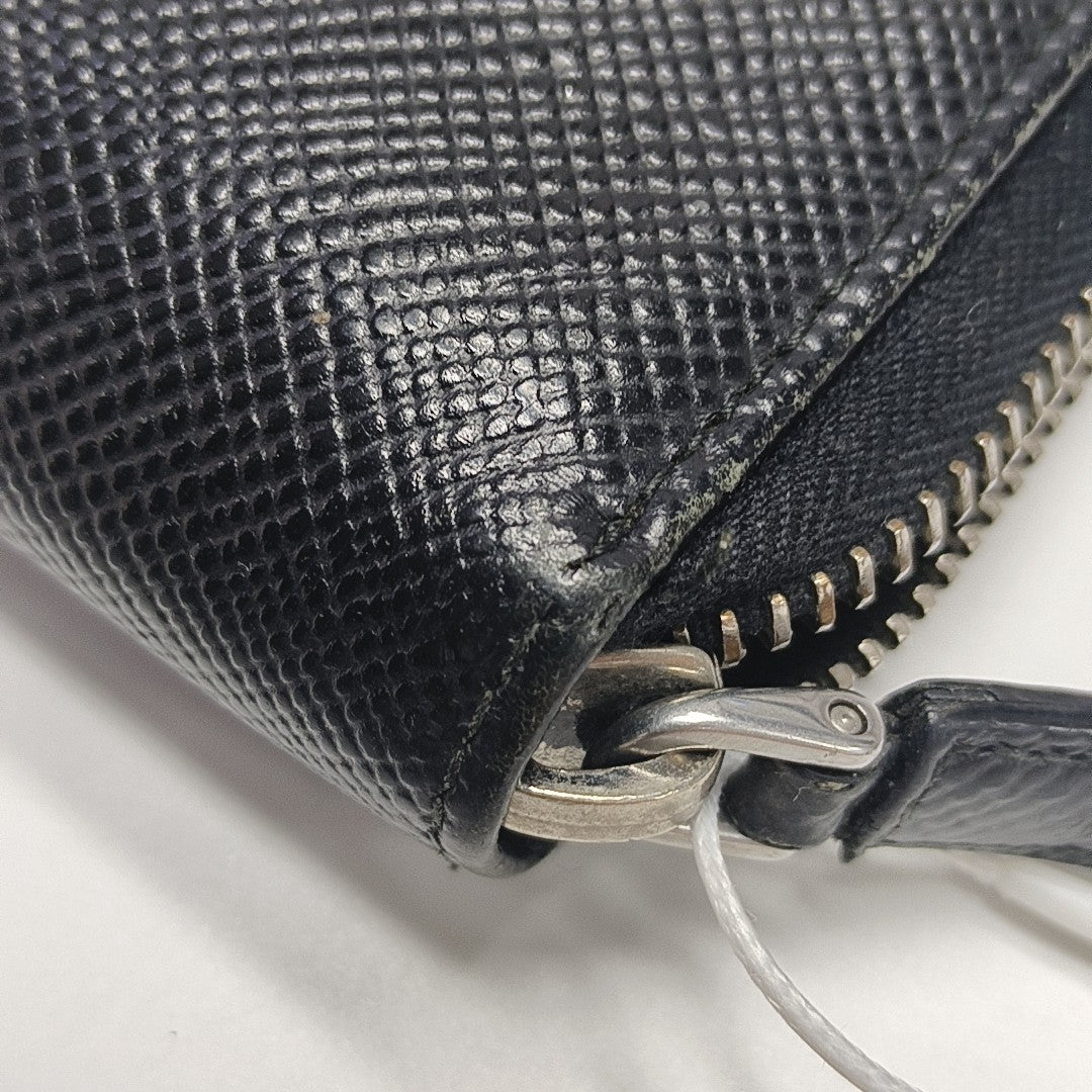 Saffiano Calfskin Wallet Black
