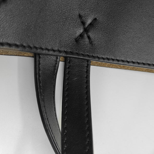 Puzzle Fold Mini Calfskin Black