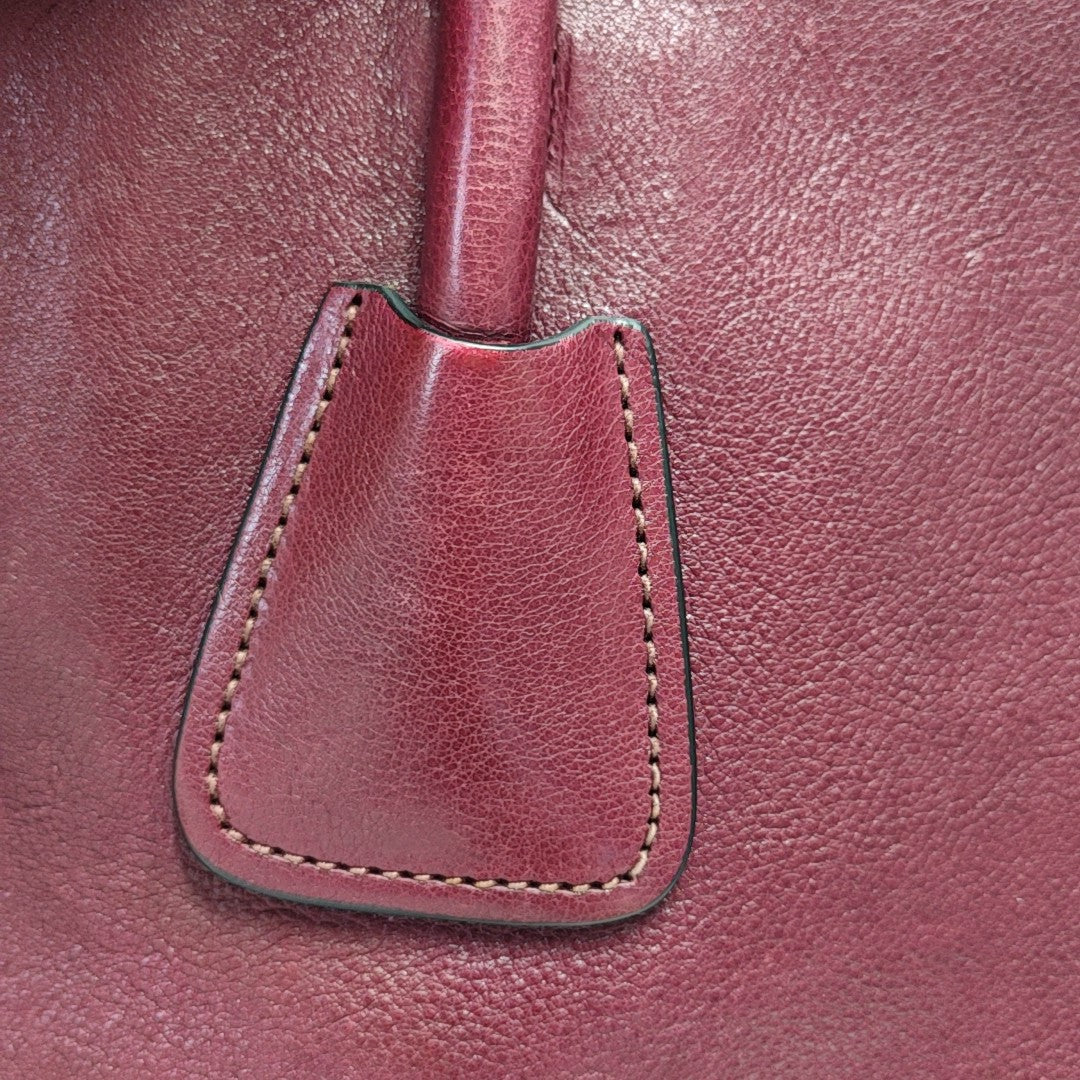 Glace Calf Calfskin Red
