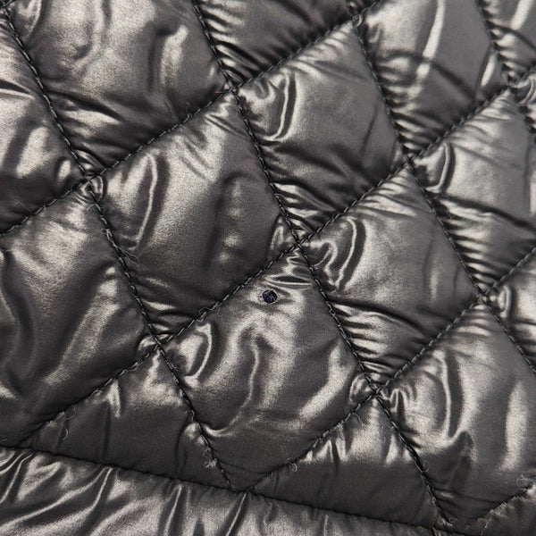 Quilted Nylon Shoulder Bag Black
