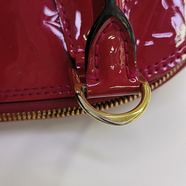 ALMA BB Monogram Patent Leather Red