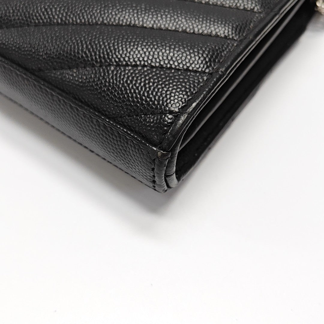 MONOGRAM Medium Chevron Calfskin Black