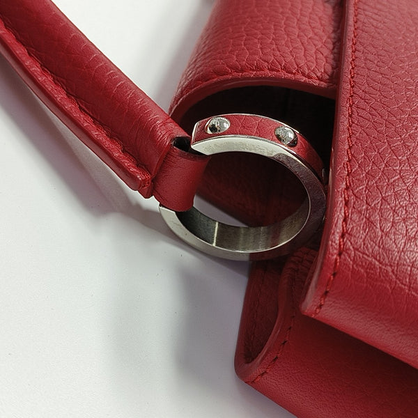 CAPUCINES MM Calfskin Red