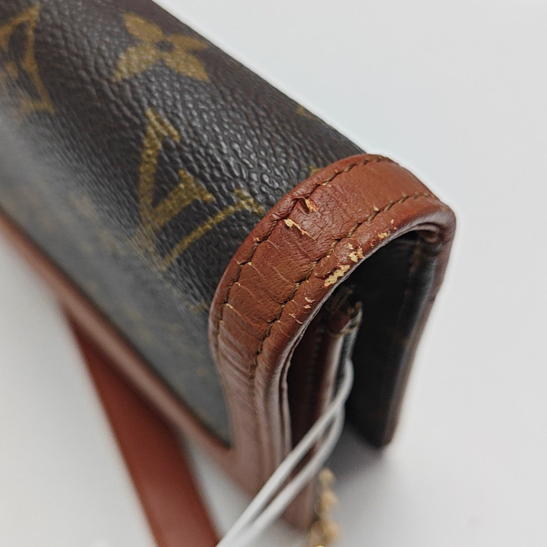 DAME GM Monogram Coated Canvas Brown