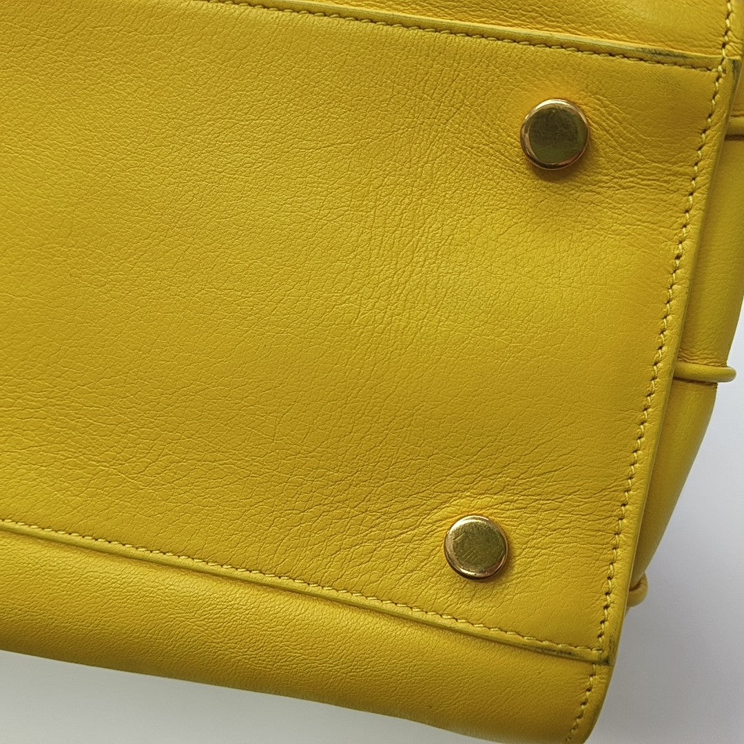 SAC DE JOUR Small Calfskin Yellow