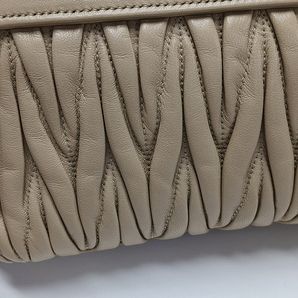 Matelassé Quilted Lambskin Beige