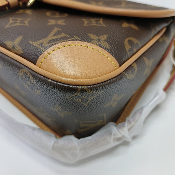 DIANE Monogram Coated Canvas Brown