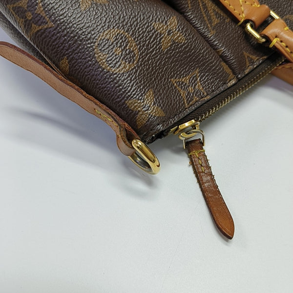 TURENNE Monogram Coated Canvas Brown