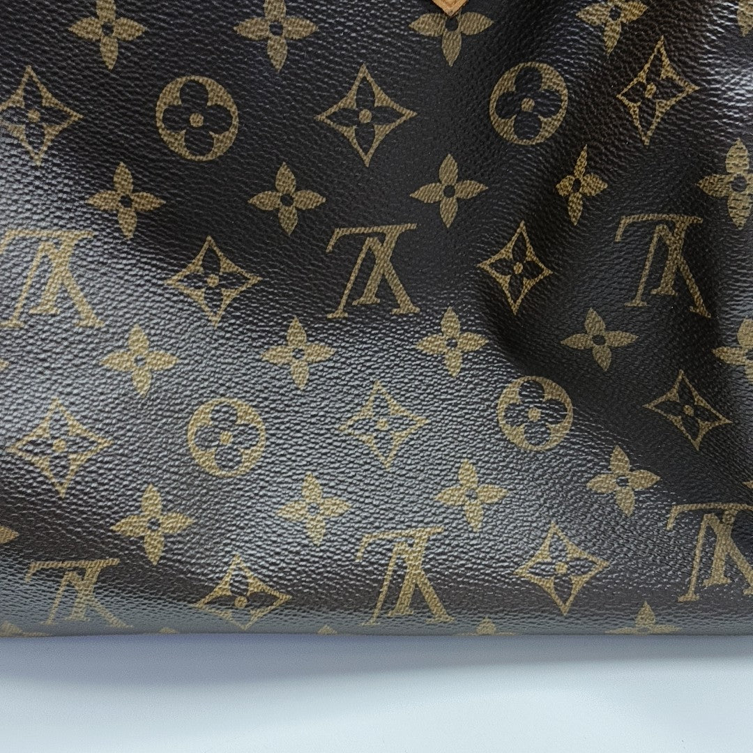 SPEEDY 30 Monogram Coated Canvas Brown