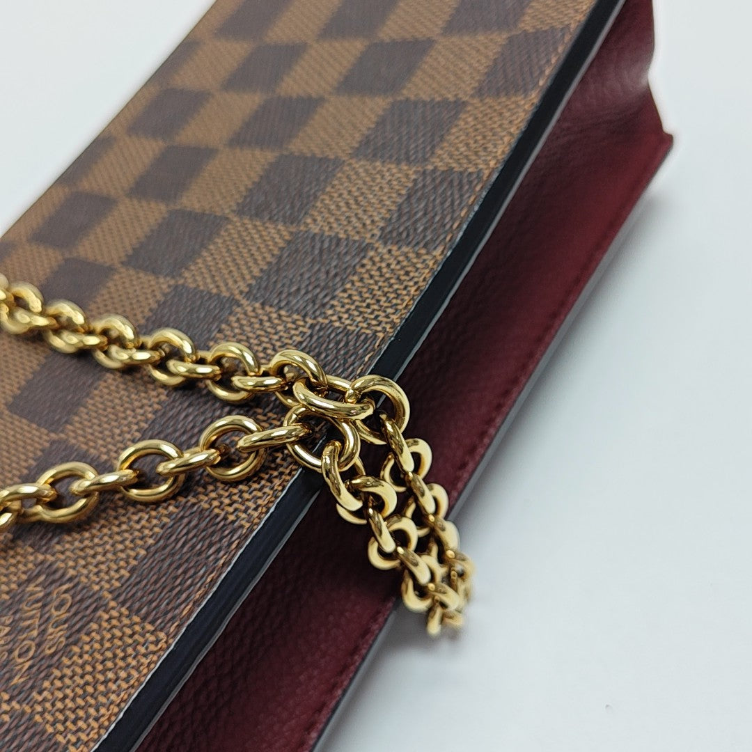 VAVIN Damier Ebene Coated Canvas Brown