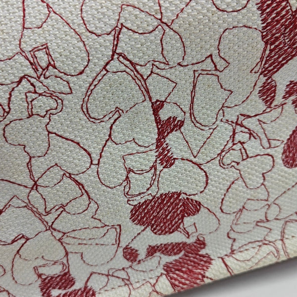Book Tote Medium Fabric Red