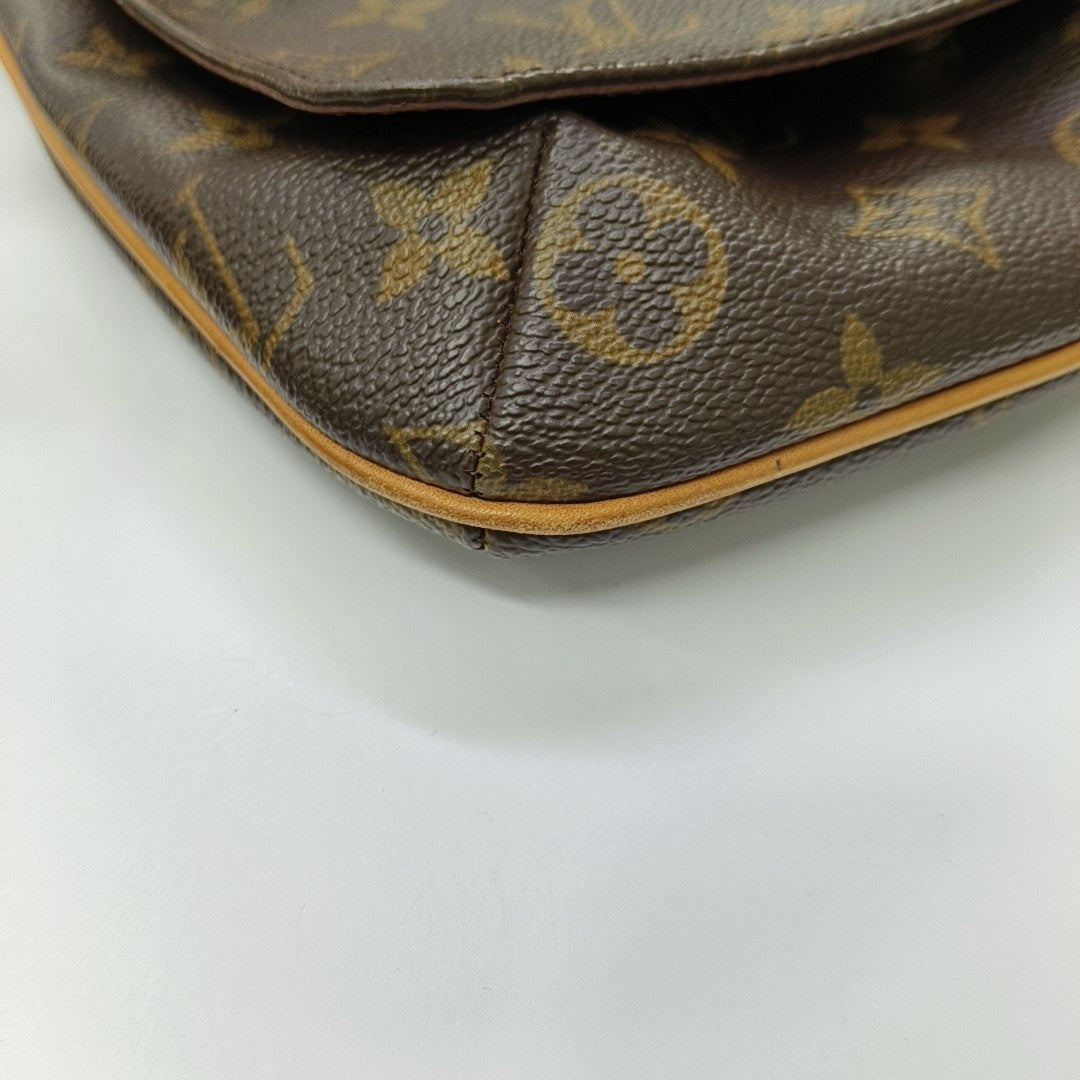 MUSETTE TANGO Monogram Coated Canvas Brown