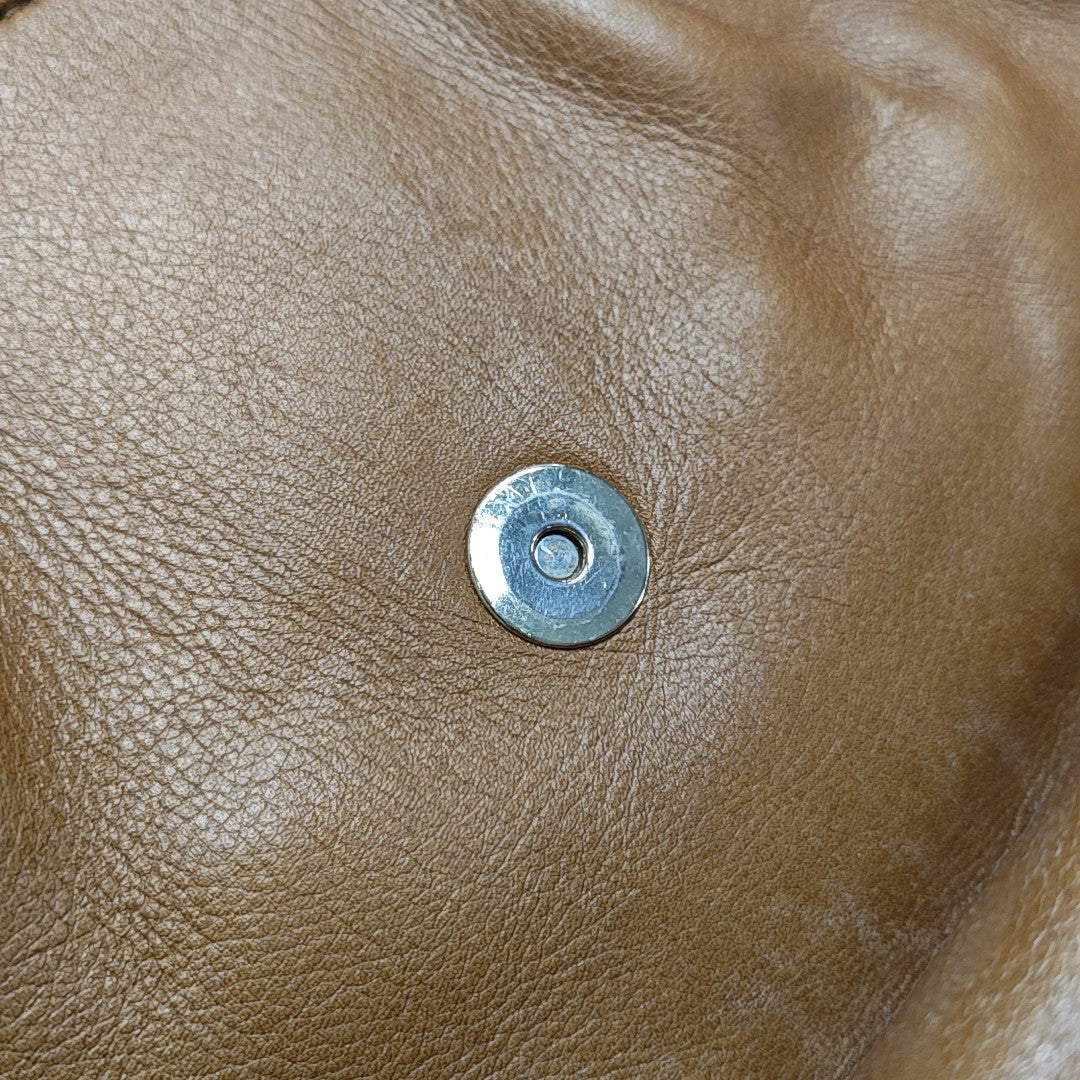 Calfskin Shoulder Bag Brown