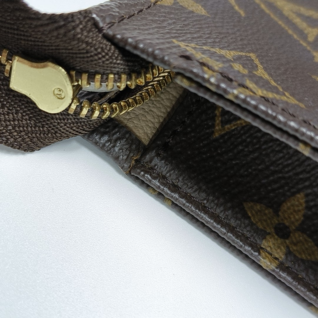 TOILET POCKET 26 Monogram Coated Canvas Brown