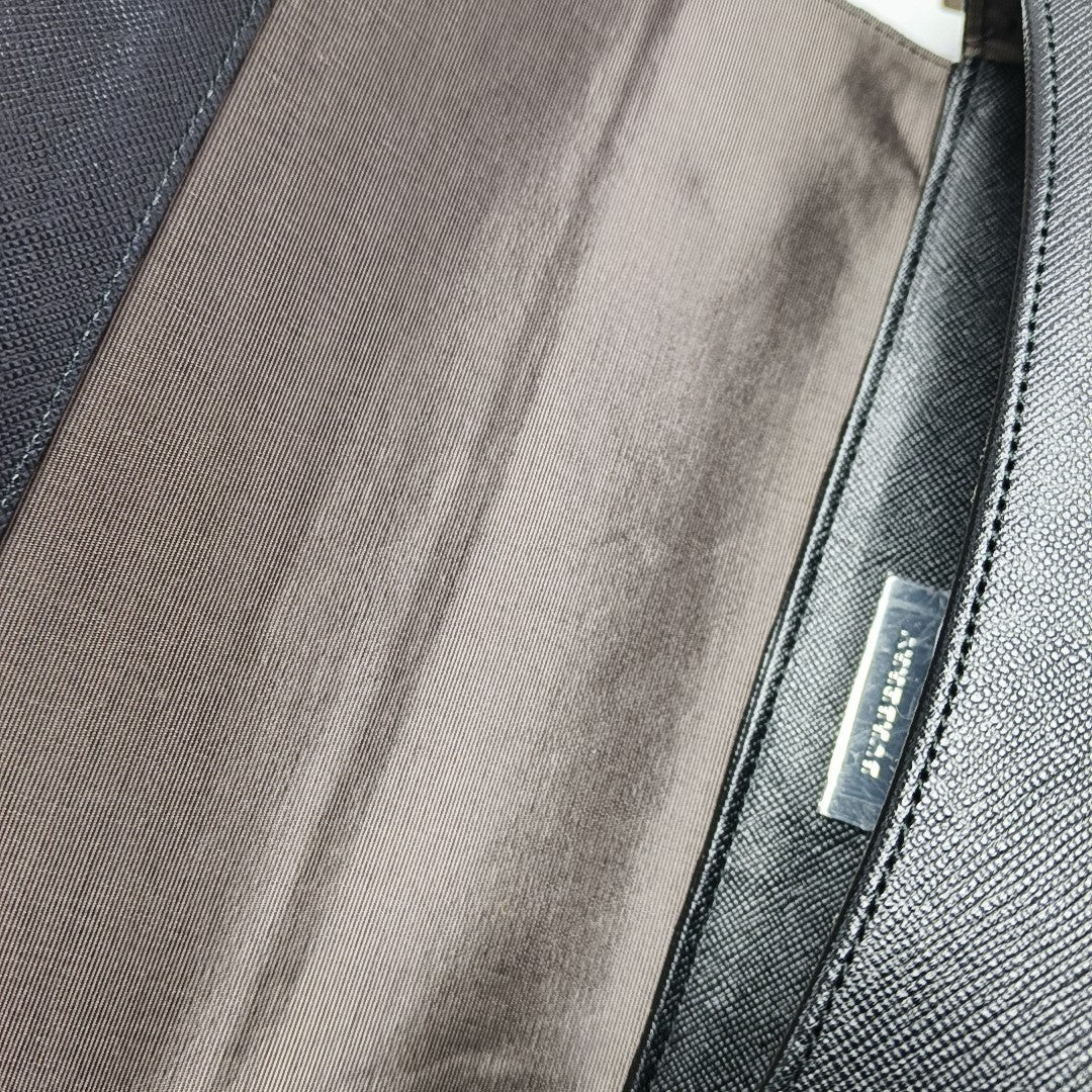 Calfskin Shoulder Bag Black
