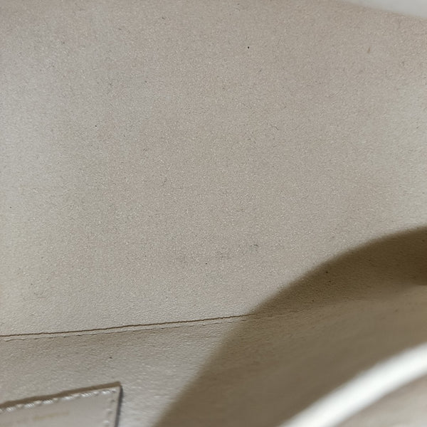 ONTHEGO EAST WEST PM Monogram Calfskin White