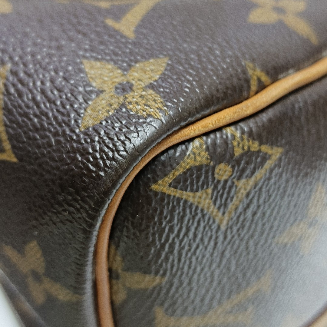 SPEEDY 30 Monogram Coated Canvas Brown
