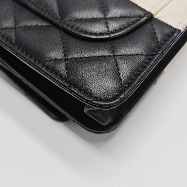 WOC Quilted Lambskin Black