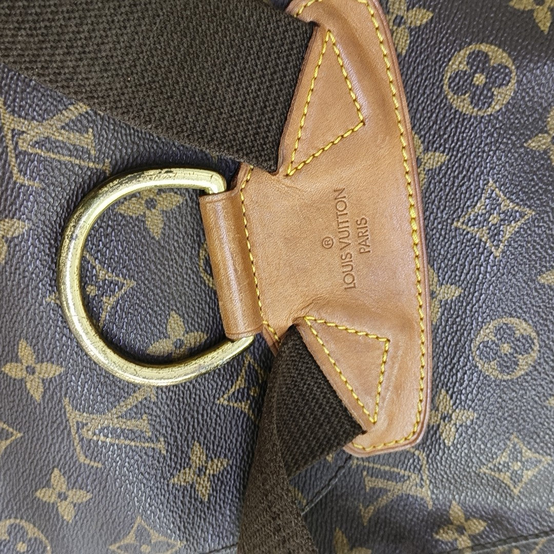 MONTSOURIS GM Monogram Coated Canvas Brown