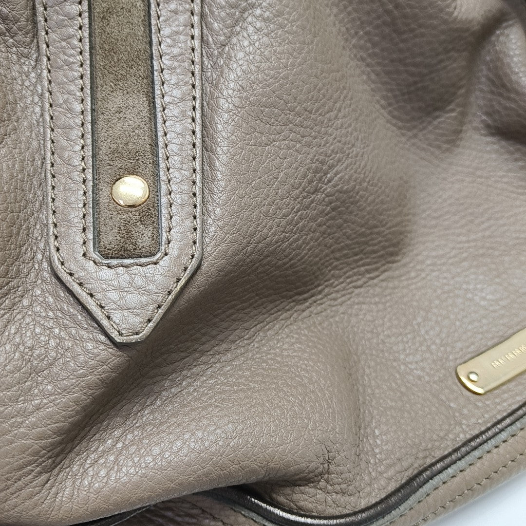 Calfskin Shoulder Bag Brown