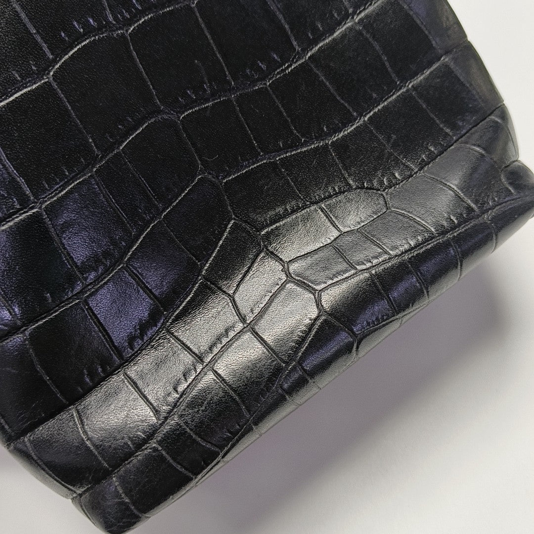 Calfskin Shoulder Bag Black