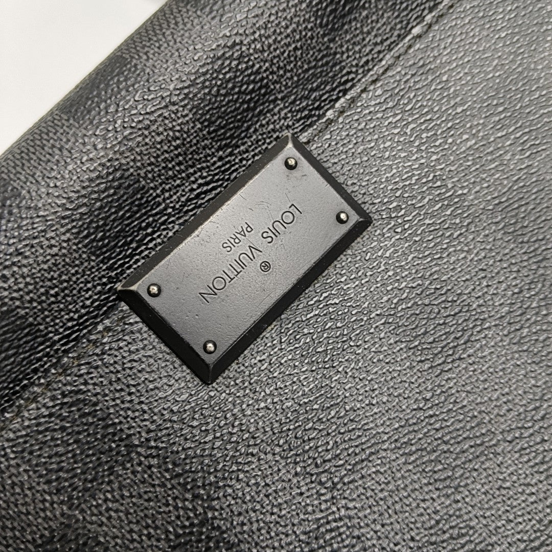 DISTRICT MM Damier Graphite Coated Canvas Gray