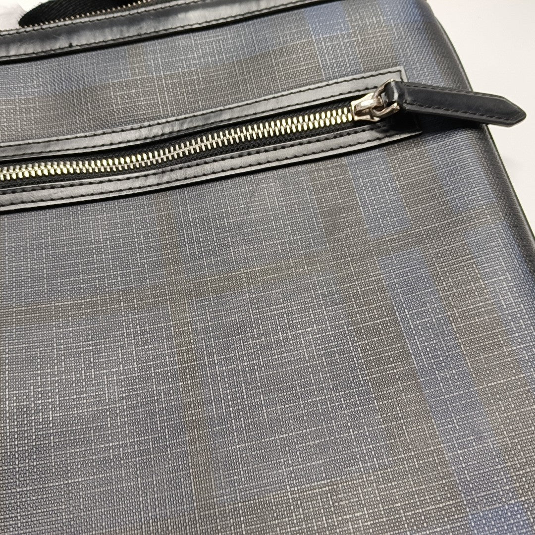 London Coated Canvas Blue